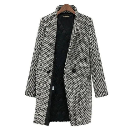 Milo Women's Mid-Length Coat | Textured Wool Blend 0