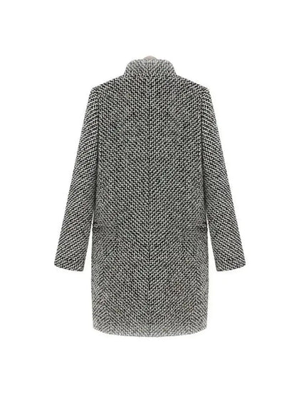 Milo Women's Mid-Length Coat | Textured Wool Blend 1