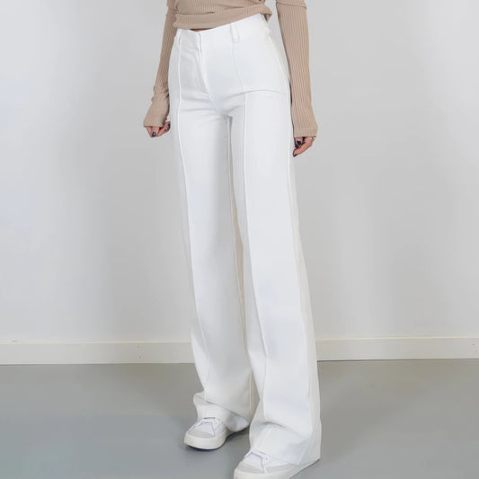 Palazzo Élégance Pauline – Pantalon Large Taille Haute