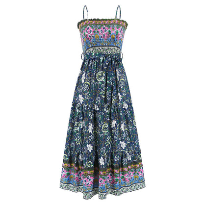 Robe Longue d’Été à Imprimé Fleuri