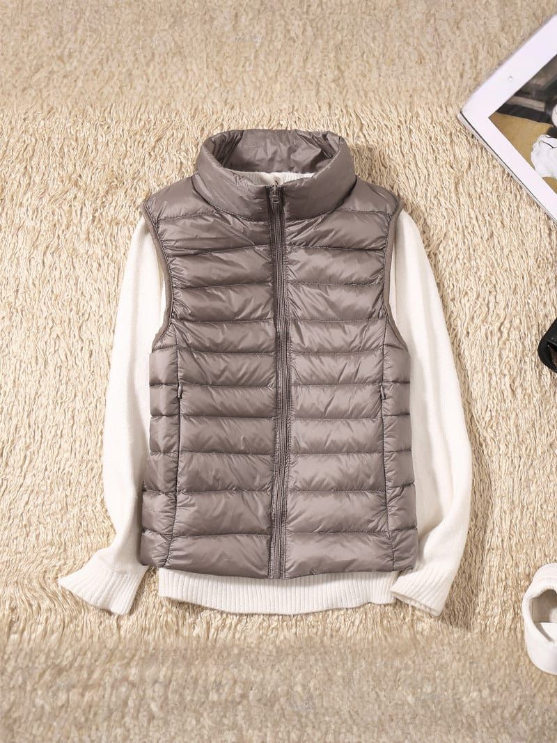 Sleek Women's Quilted Jacket | High Collar, Versatile Layering 0