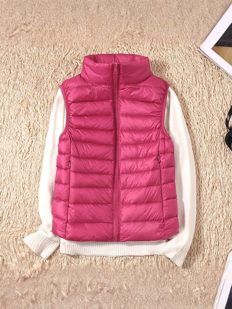 Sleek Women's Quilted Jacket | High Collar, Versatile Layering 4