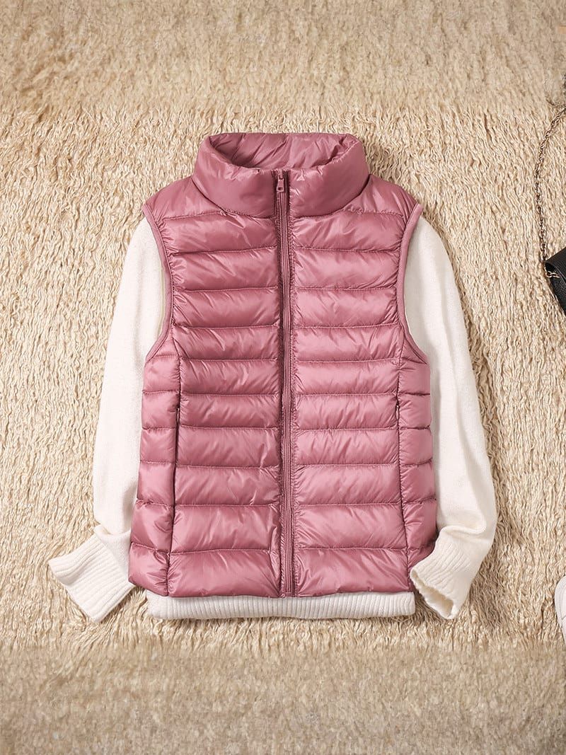 Sleek Women's Quilted Jacket | High Collar, Versatile Layering 9