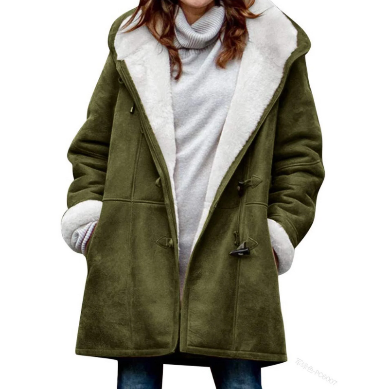 Tara Women's Winter Jacket | Thick Fabric with Hood 3