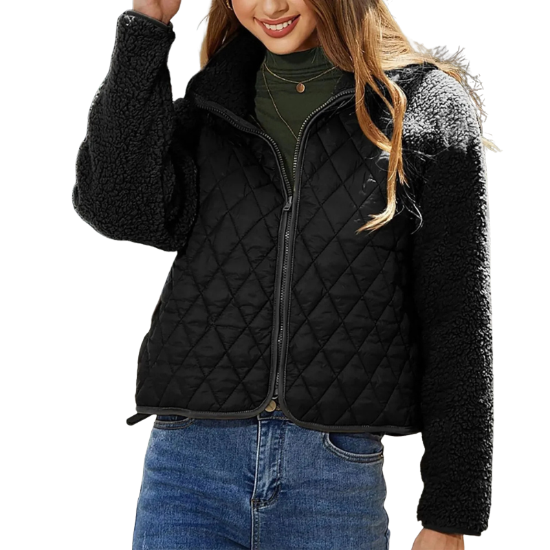 Wila Women's Quilted Puffer Jacket | Long Sleeve, Stylish Winter Coat 0