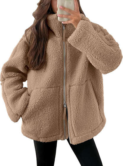 Veste Zip Laine Mélangée